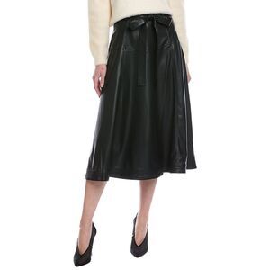 Stellah Womens Belted Maxi Skirt, Black